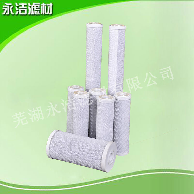 售水機濾芯cto壓縮炭濾芯20寸燒結(jié)碳棒濾芯